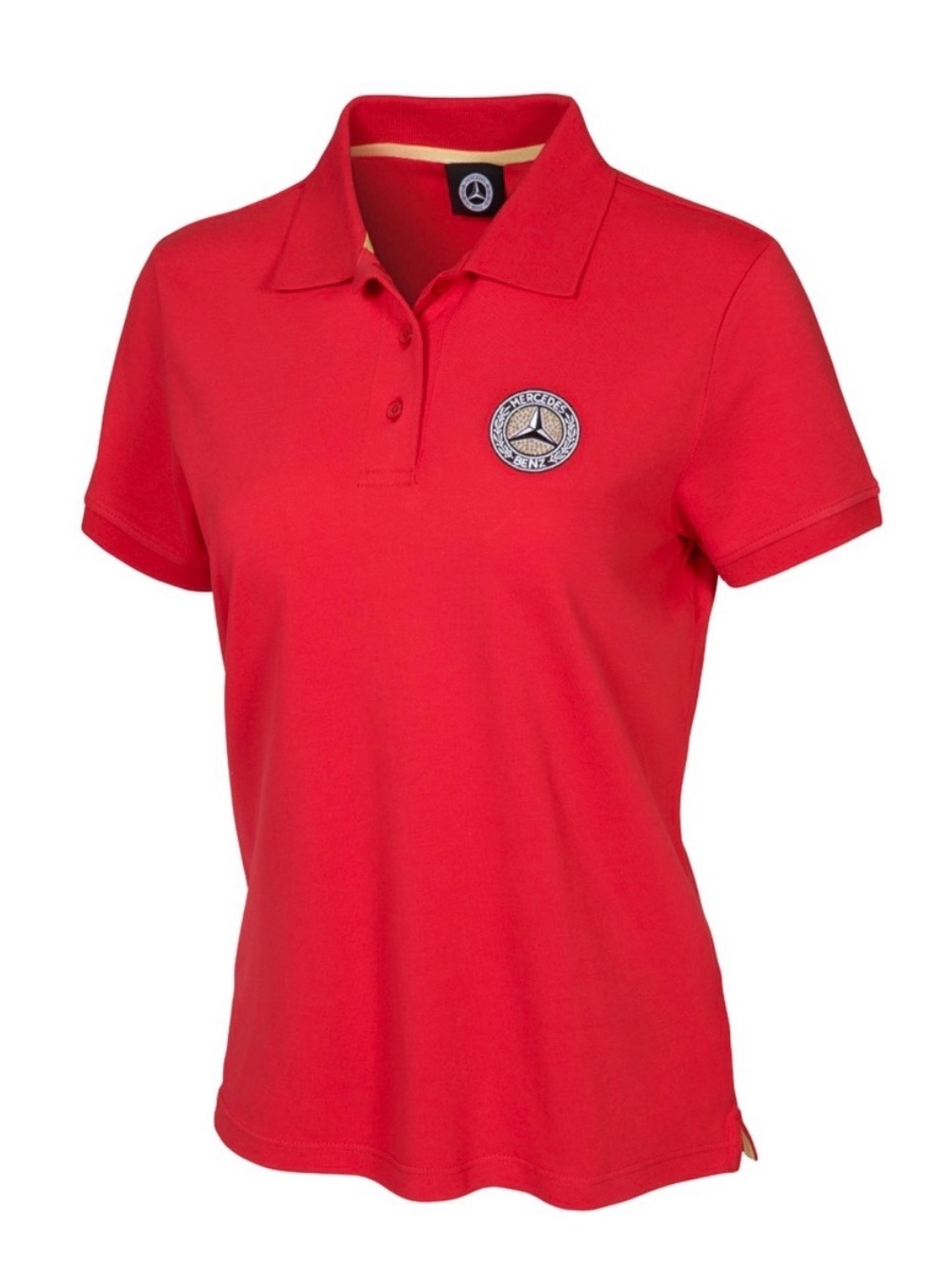 Mercedes Benz Women’s Cotton Red Polo Shirt Large